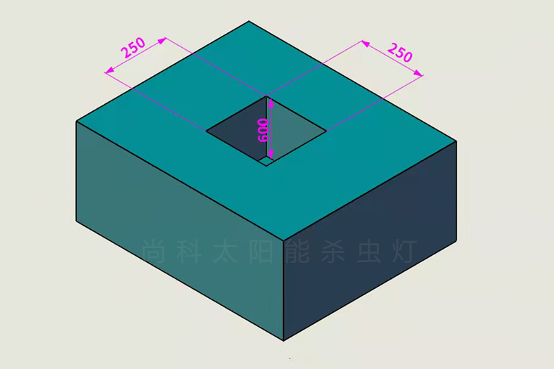高桿太陽(yáng)能殺蟲燈燈桿地基地籠施工圖紙